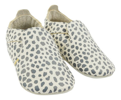 Bobux Chaussons Soft Soles Dalmation Vanilla écru