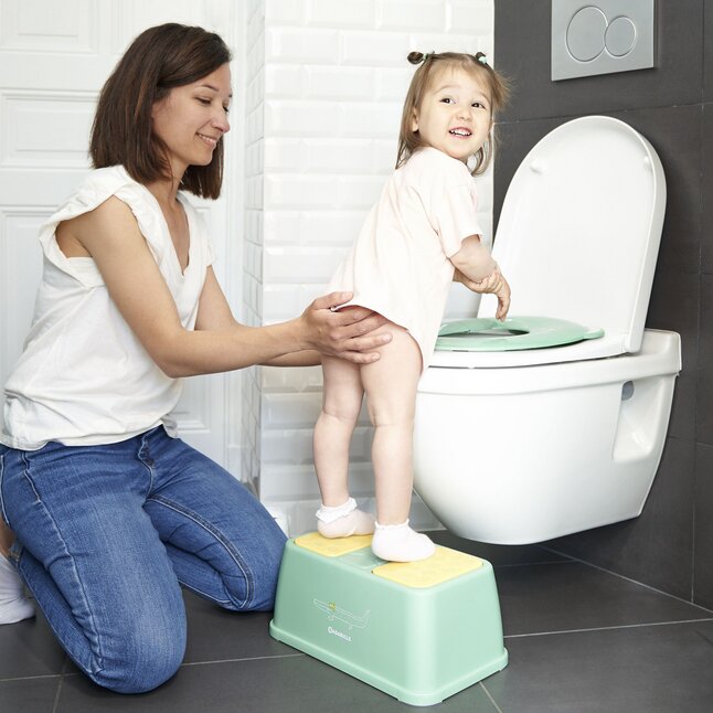 Badabulle Réducteur de WC pliable vert