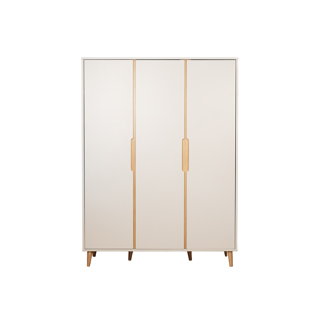 Pericles 3-delige babykamer (bed 120 x 60 + commode met verlengstuk + kast 3 deuren) Nomad dune beige