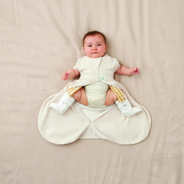 ErgoPouch Inbakerzak / Slaapzak Cocoon Hip Harness TOG 1,0 Oatmeal Marle 70 cm