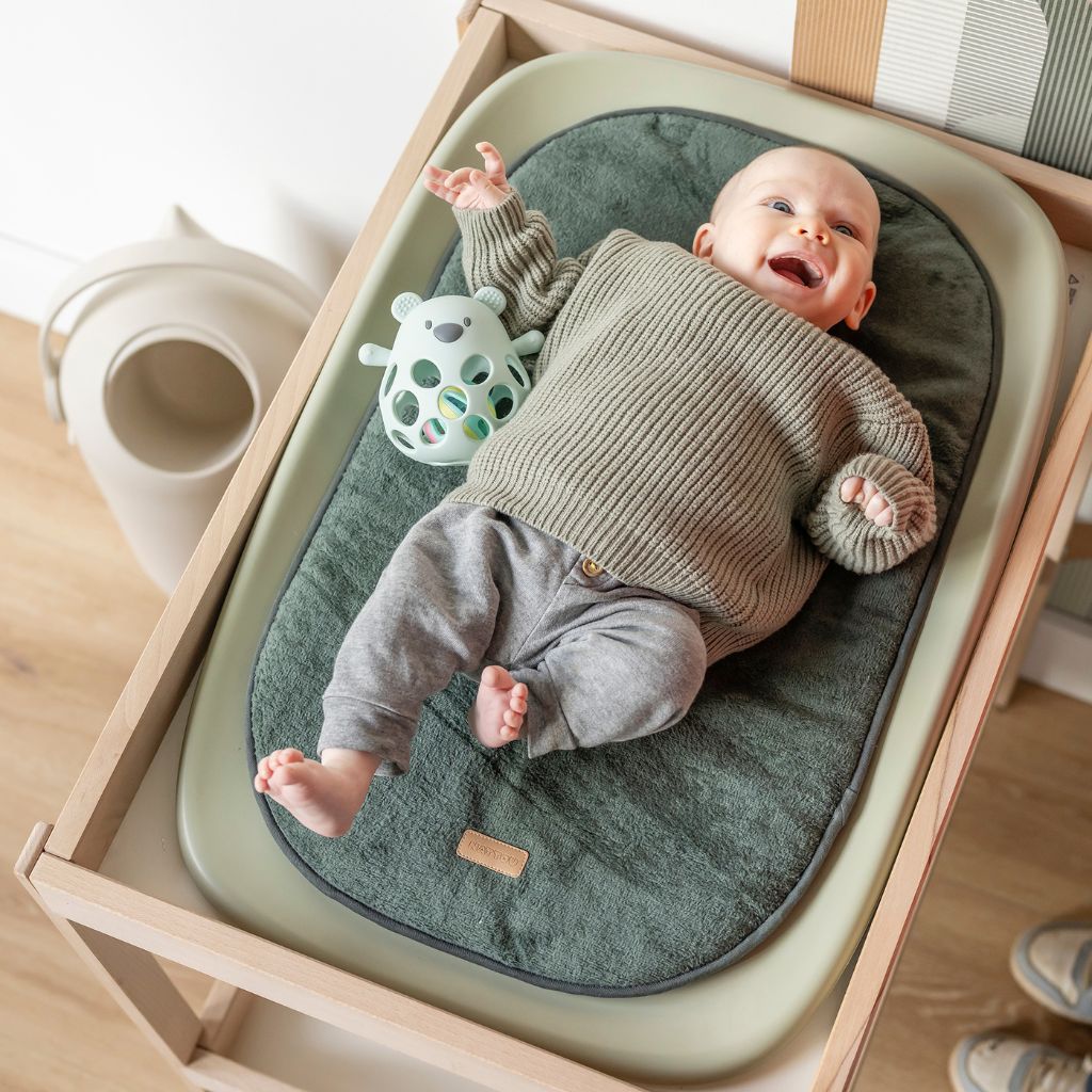 Nattou Waskussen Softy groen + inlegkussen groen
