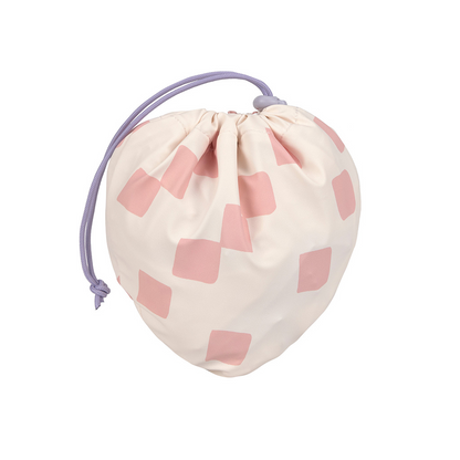Slabbetje met lange mouwen happy fruits peach