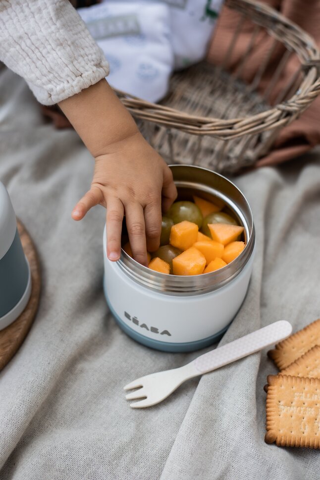 Béaba Food jar 500 ml Baltic Blue/White