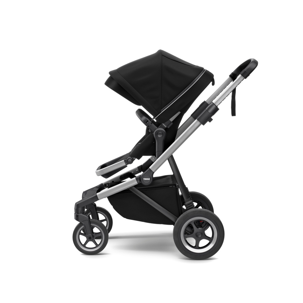 Thule Wandelwagen Sleek + draagmand Midnight Black