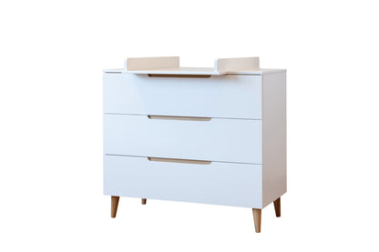 Pericles 2-delige babykamer (bed L 120 x B 60 cm + commode) Boho White