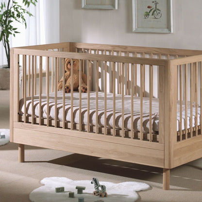 Jaxx 2-delige babykamer (meegroeibed L 140 x B 70 cm + open commode) Forrest Eik