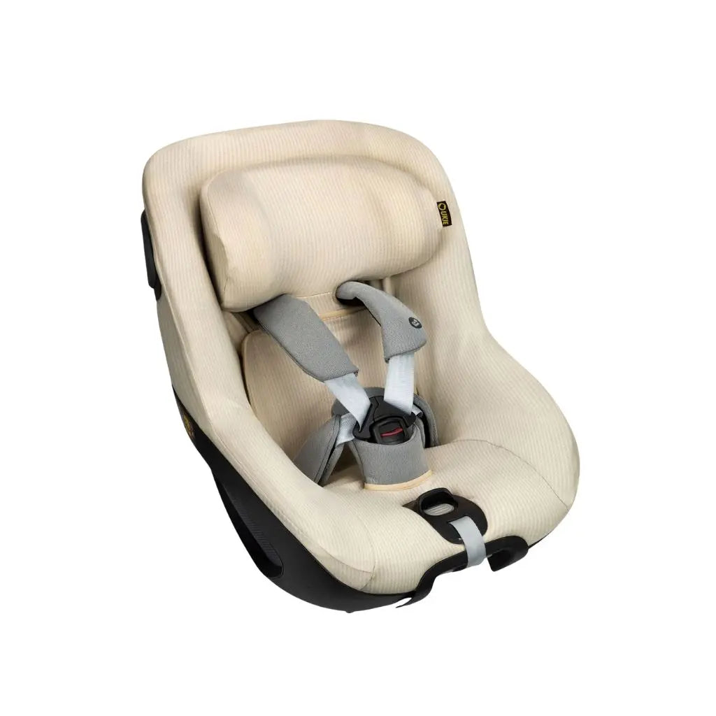 Ukje Housse De Siège-Auto Pour Maxi-Cosi Pearl 360 (Pro)/ Mica Eco/ Mica 360 Pro Groupe 0+/1 Beige Gaufré 