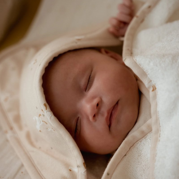 Little Dutch Badcape Newborn Naturals Little Goose B 75 x L 75 cm