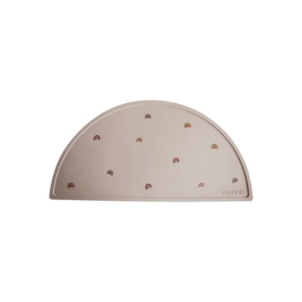 Mushie Placemat Rainbow beige