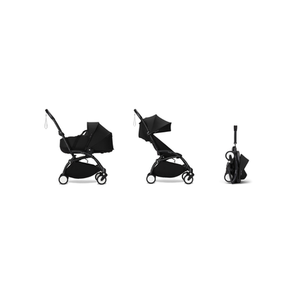 Stokke Buggy YOYO³ + draagmand Black