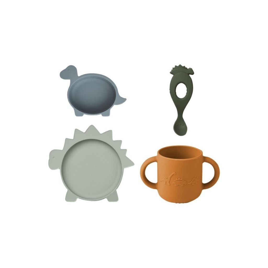 Liewood Set repas 4 pièces Vivi Dino
