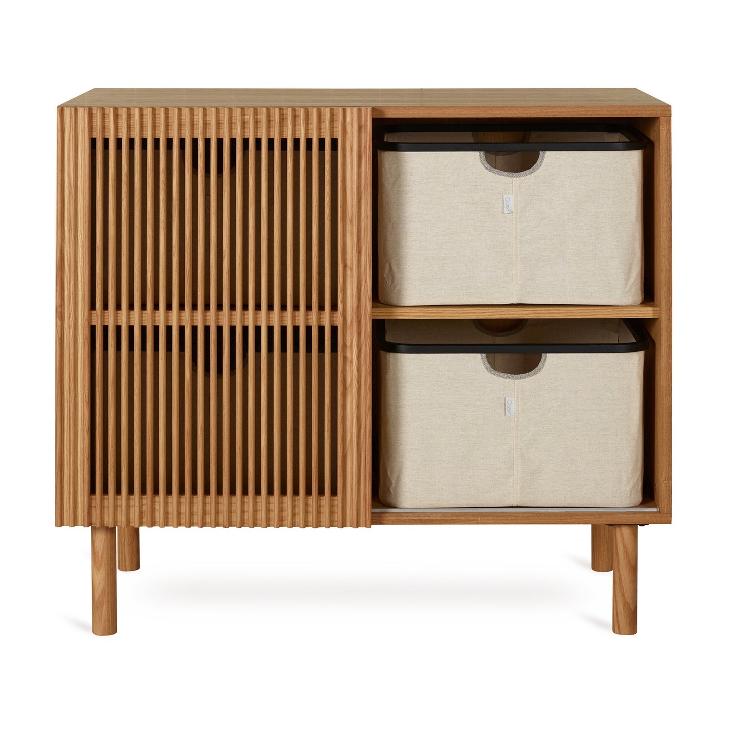 Quax 2-delige babykamer (bed L 140  x B 70 cm + commode met verlengstuk) Hai No Ki Natural Ash