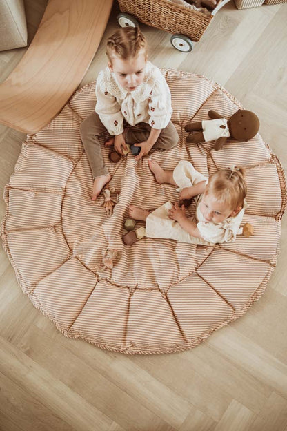 Play and Go Coco Stripes brown organic babymat 130 cm