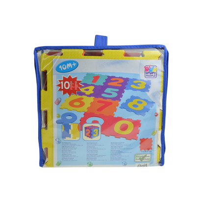 Tapis puzzle Numéros 0-9 en EVA 31 x 31 cm - 10 pièces