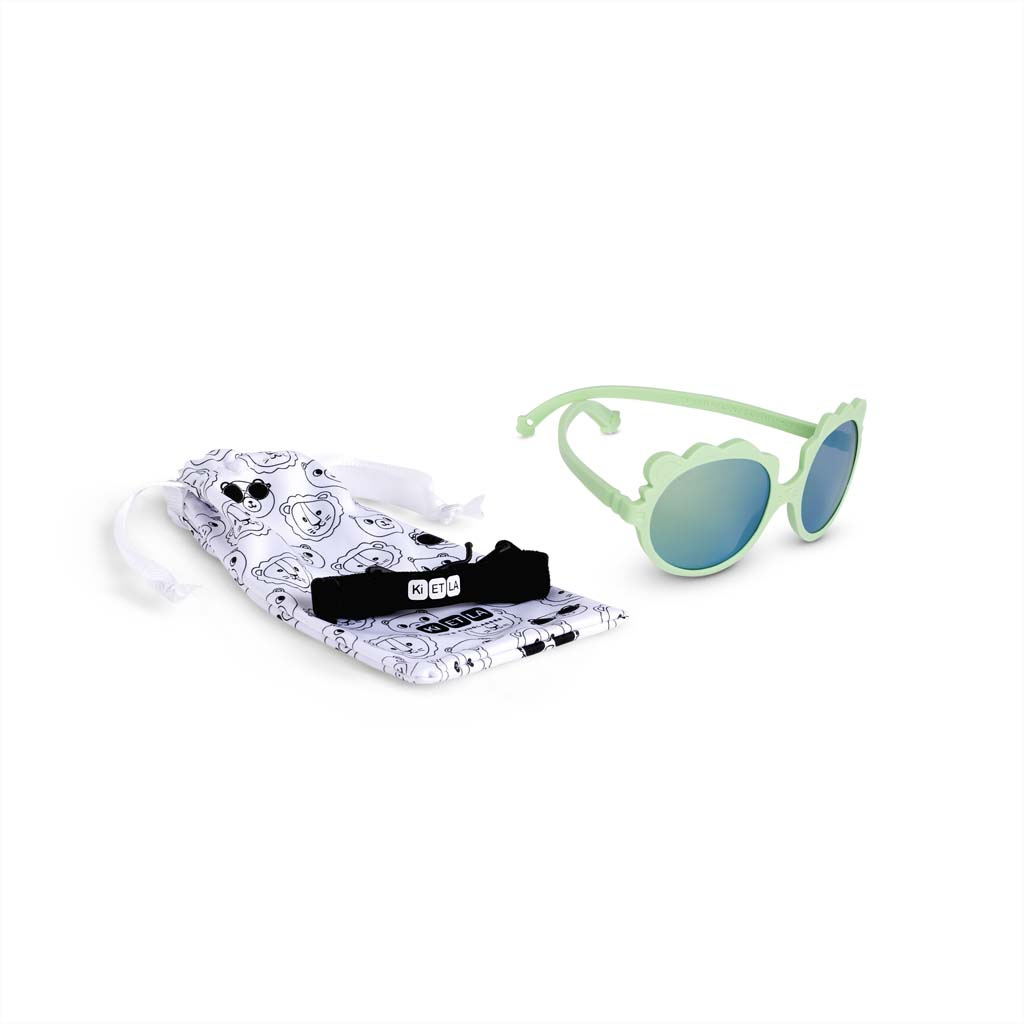 Ki ET LA Lunettes de soleil Lion vert de 1 an à 2 ans