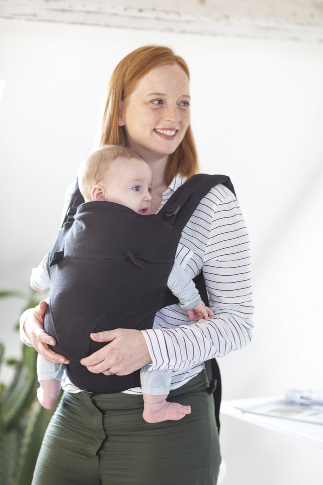 Babylonia Porte-bébé combiné Tricot-Click noir