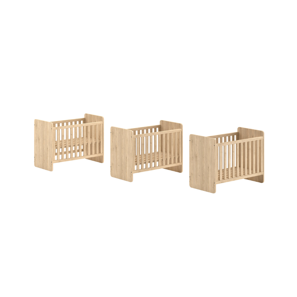 Jaxx Meegroeibed Sam Oak L 120 x B 60 cm tot L 200 x Lg 90 cm