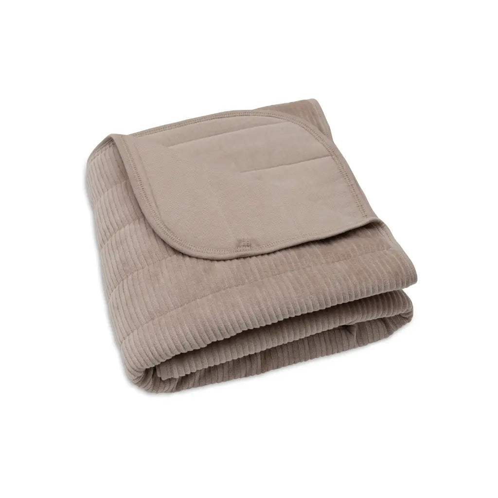 Jollein Deken voor wieg Velvet Rib Milky Coffee 75 x 100 cm