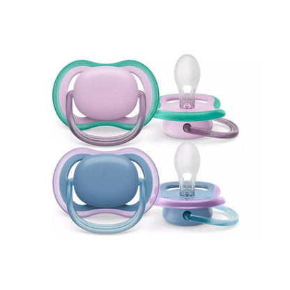 Philips AVENT Sucette + 6 mois Ultra Air lilas, bleu - 2 pièces