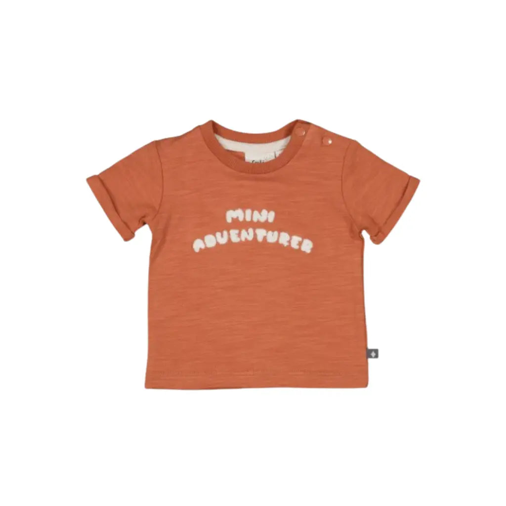 Feetje T-shirt - Mini Adventurer m 68 Brique Jongens
