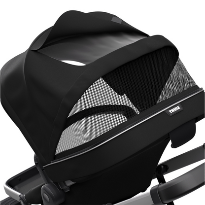 Thule Wandelwagen Sleek + draagmand Midnight Black