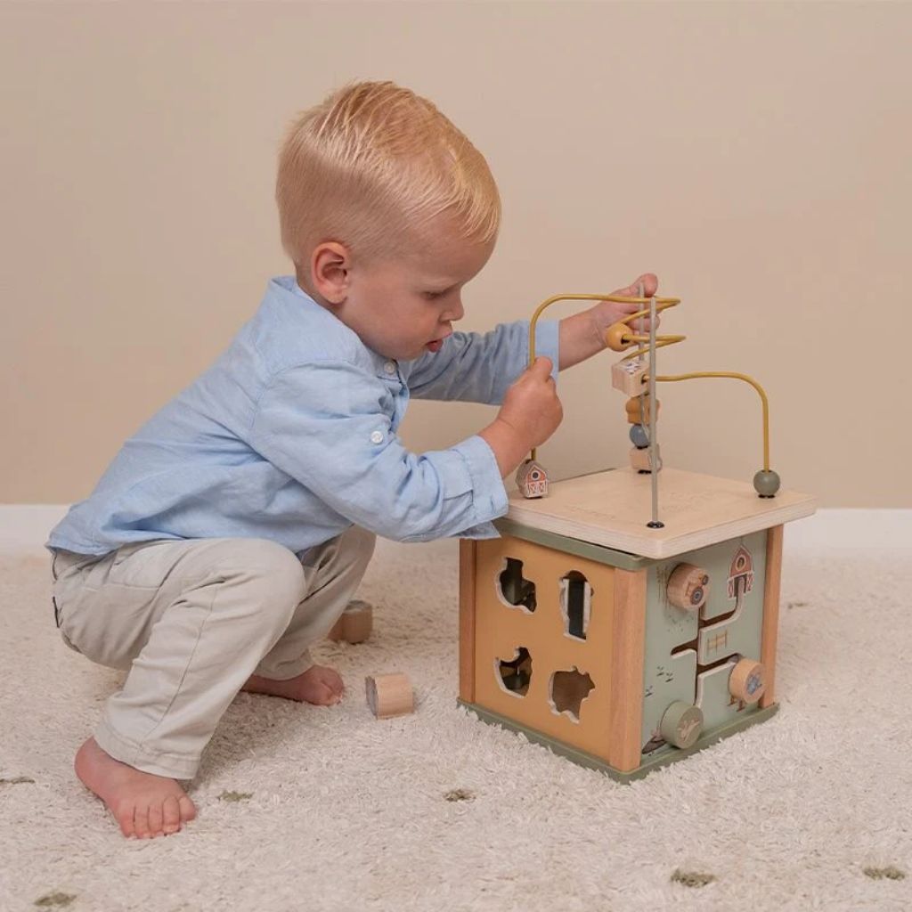 Little Dutch Cube d'activités en bois Little Farm