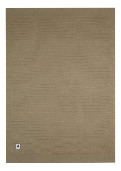 Jollein Couverture pour berceau ou parc Pure Knit Biscuit