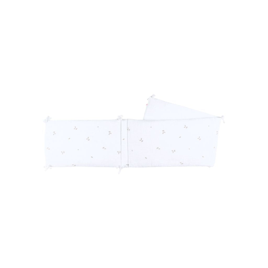 Noukie's Tour de lit mousseline blanche Fluffy & Orso