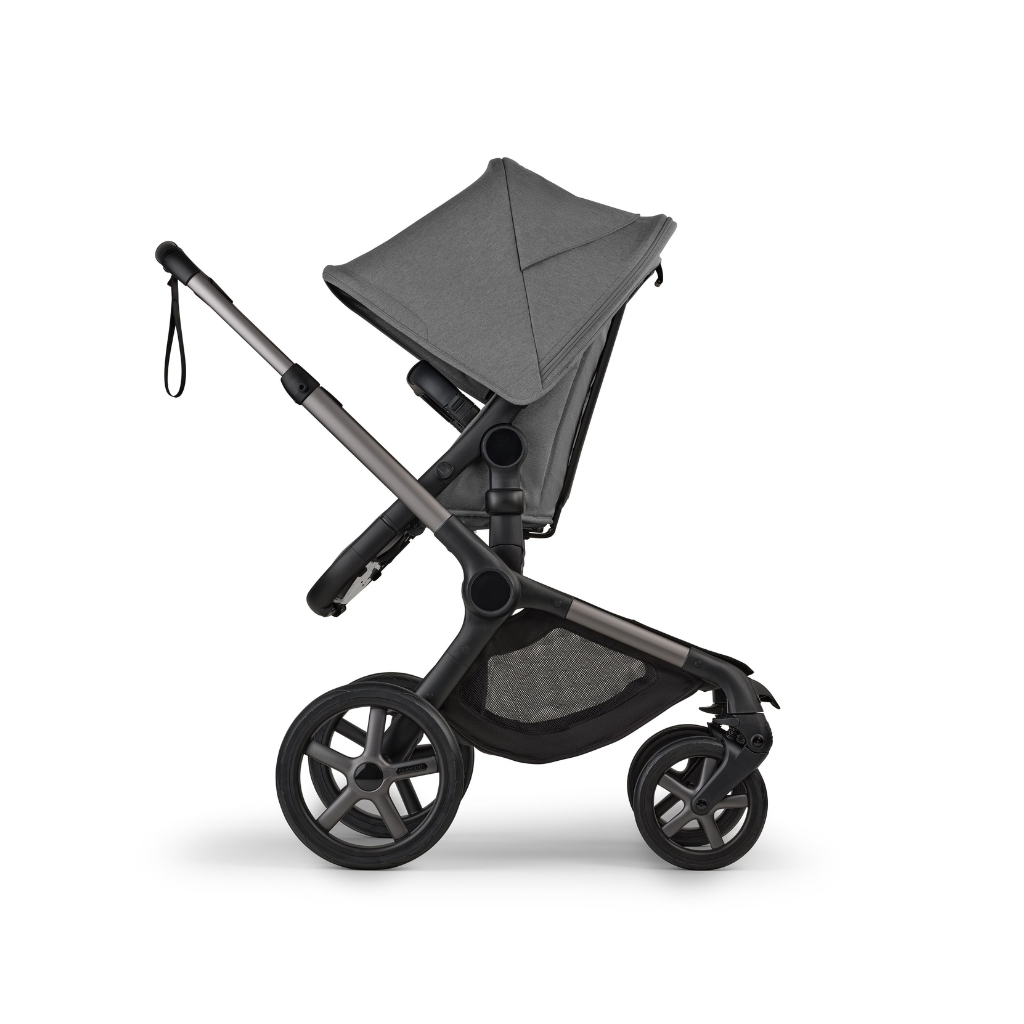Bugaboo Kinderwagen Fox 5 Renew met draagmand Graphite / Moon Grey