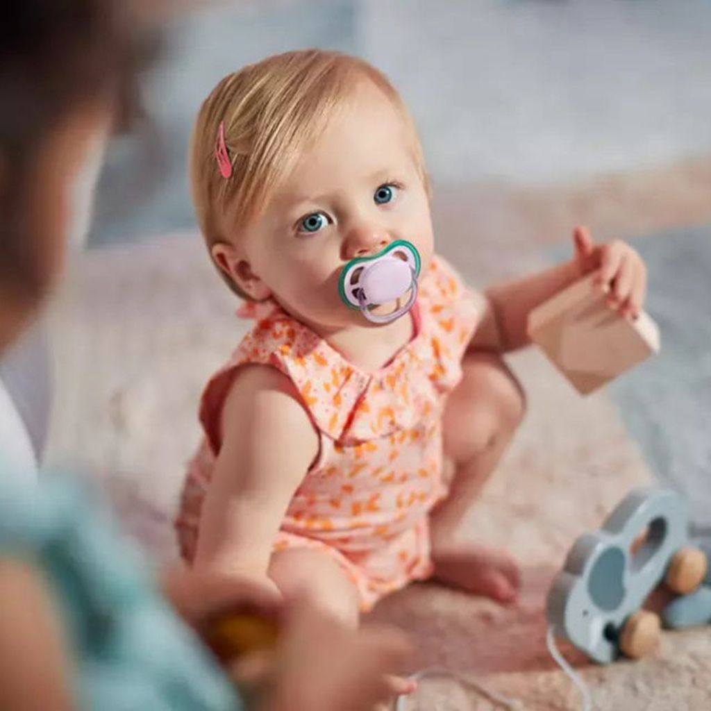 Philips AVENT Fopspeen 0 - 6 maanden Ultra Air Pistache, lila - 2 stuks