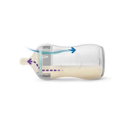 Philips AVENT Zuigfles Natural Response AirFree transparant 125 ml - 3 stuks