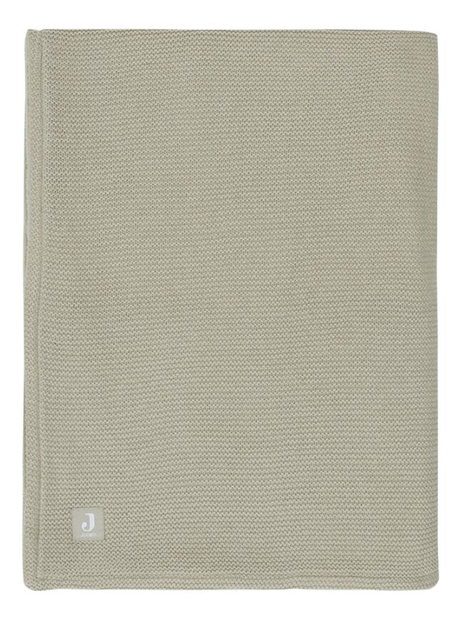 Jollein Couverture pour lit Basic Knit Olive Green fleece 