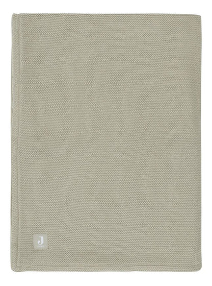 Jollein Couverture pour lit Basic Knit Olive Green fleece 
