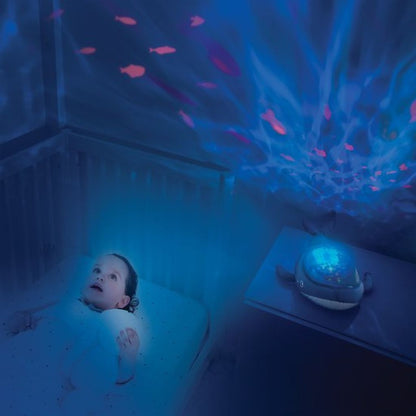 Pabobo Nachtlampje/projector Walvis Aqua Dream