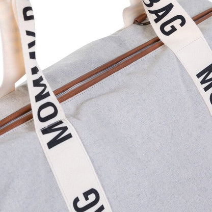 Childhome Sac à langer Mommy Bag Signature Canvas écru