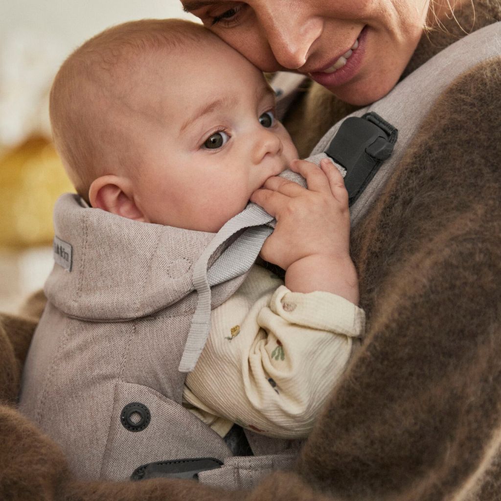 BabyBjörn Draagzak Harmony Geweven Mélange Lichtbeige