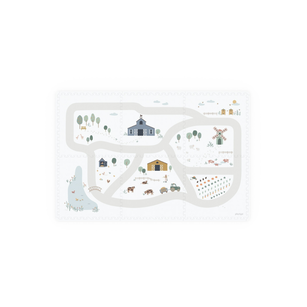 Play&Go Tapis De Puzzle  Farm Multi – 6 Pièces