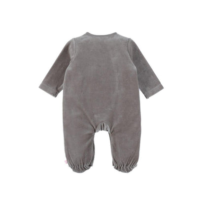 Noukie's Pyjama velours kaki Sweet zebra unisexe