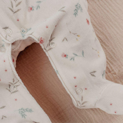 Noukie's Pyjama fluweel Romantic flowers uniseks