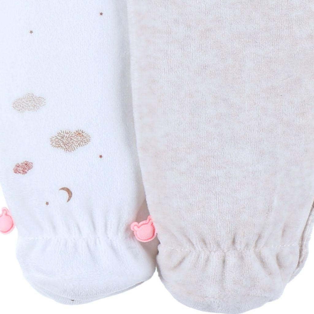 Noukie's Set de 2 pyjamas en velours Fluffy unisexe
