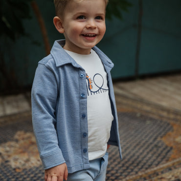 BabyFace T-shirt Korte Mouw Boys Cloud Grijs