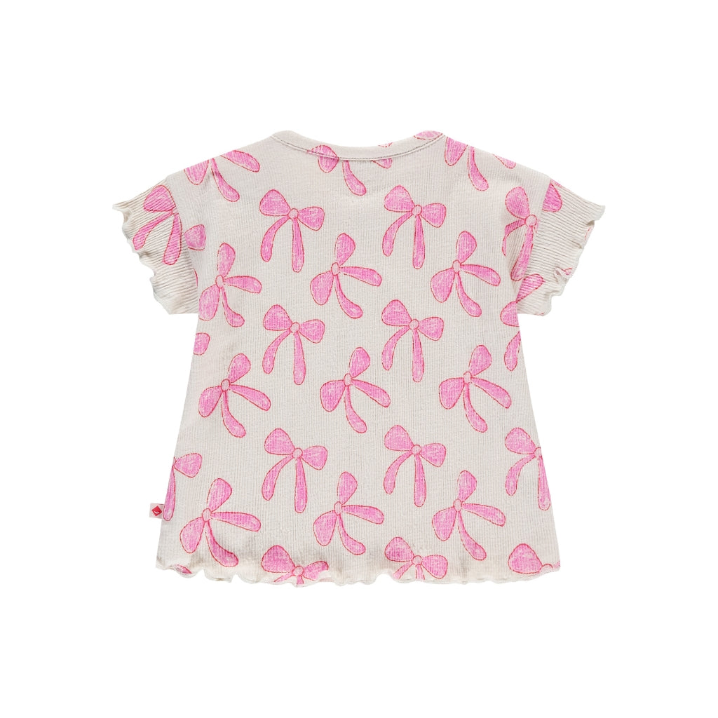 BabyFace T-shirt Met Korte Mouwen Girls Ivory Rose Meisjes