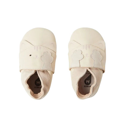 Bobux Chaussons Soft Soles Peek A Boo Kitty White Swan