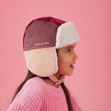 Chamaye Pet Met Oorbescherming Amour Fou Girl Burgundy