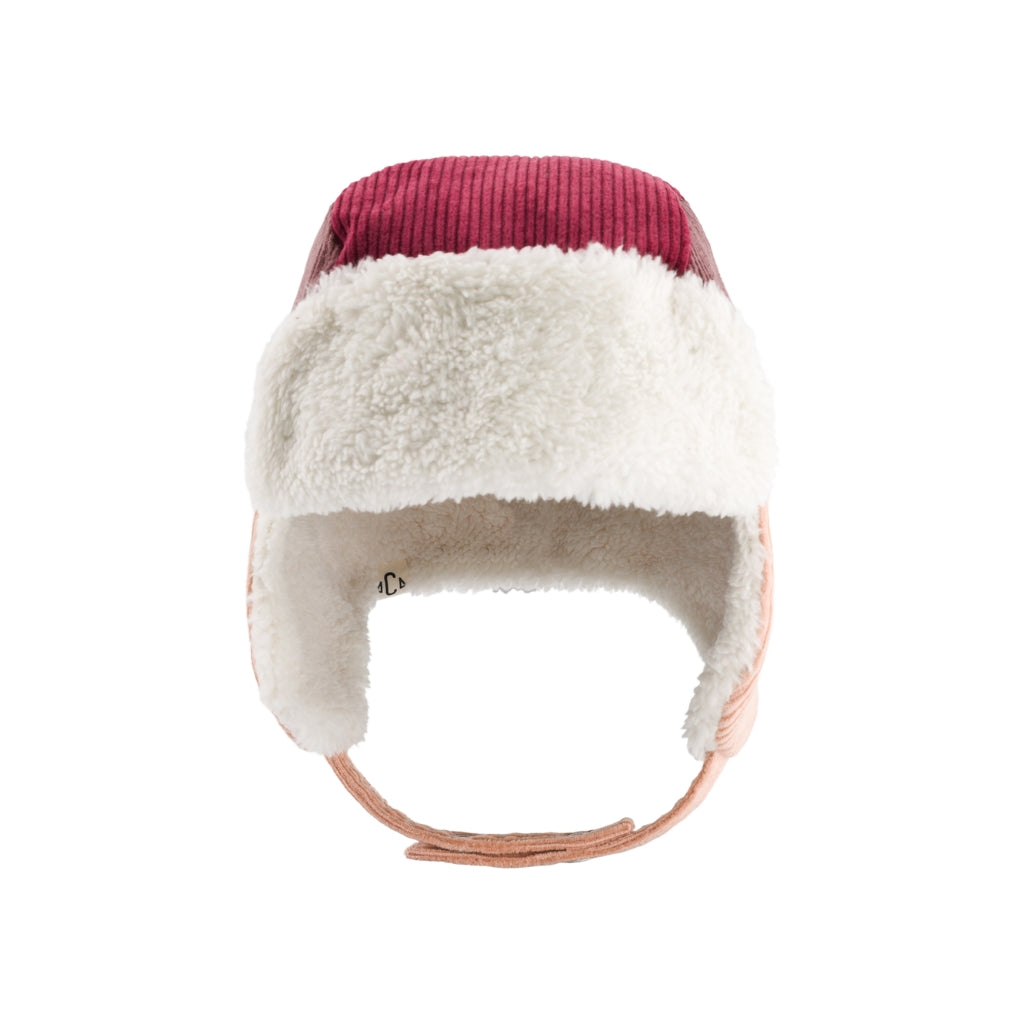 Chamaye Casquette Avec Protège-oreilles Amour Fou Girl Burgundy
 