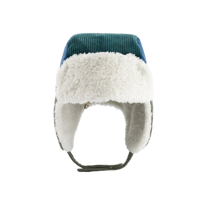 Chamaye Casquette Avec Protège-oreilles Corduroy Amour Fou Boy Green