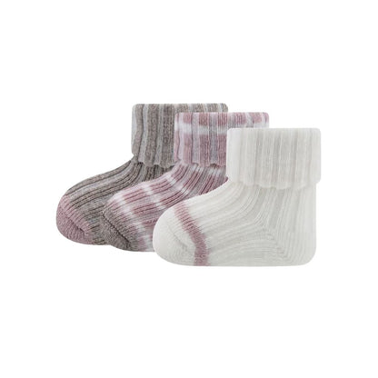 Ewers Kous New Born Uni Roze/Streep – 3 stuks