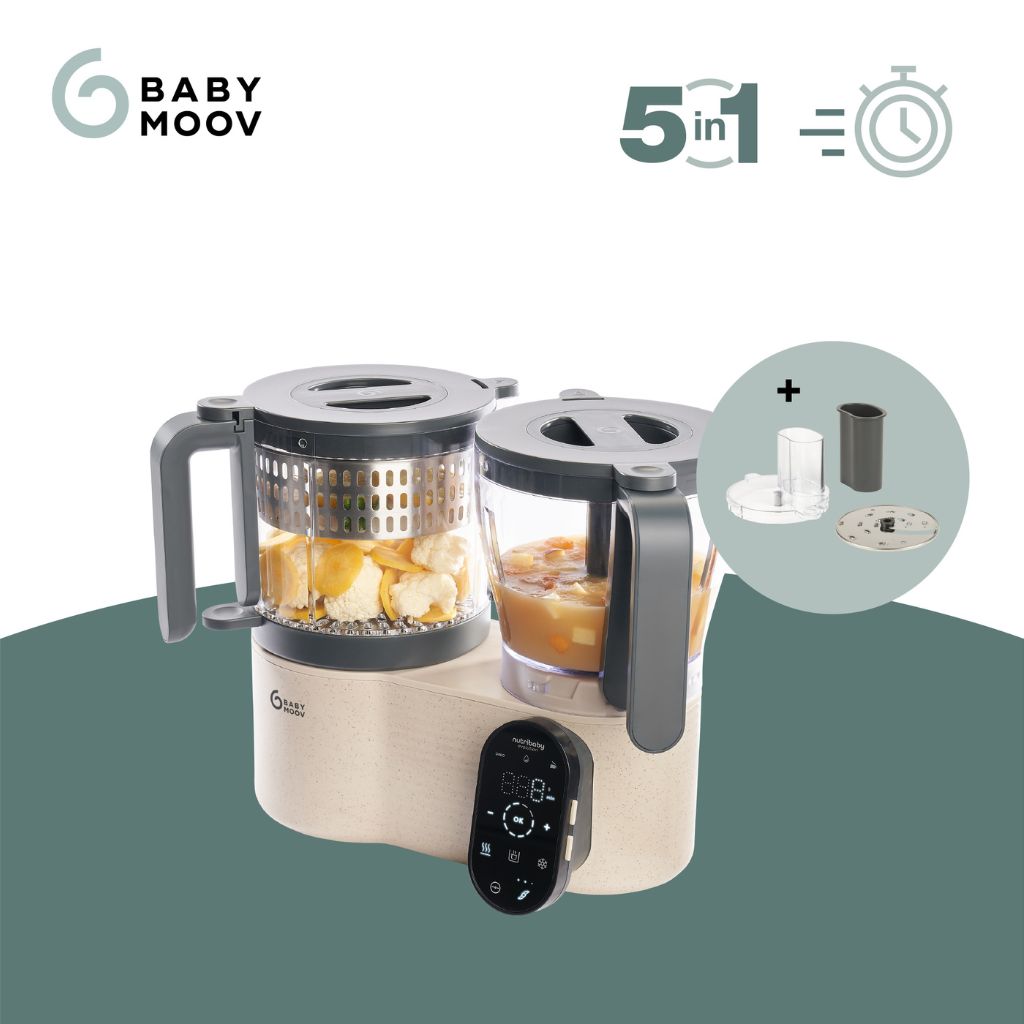 Babymoov Stoomkoker-Mixer Nutribaby Evolution Beige