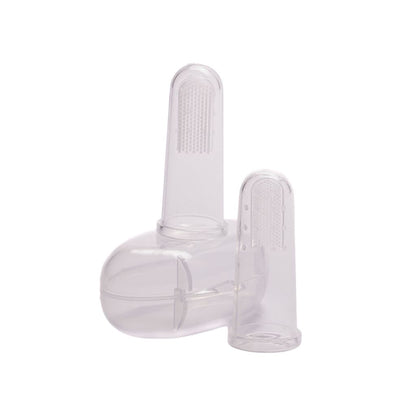Babyton Silicone Vingertandenborstel - 2 stuks