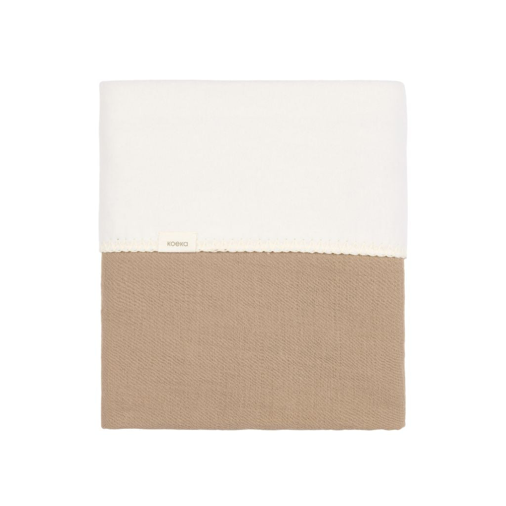 Koeka Wiegdeken Cotton Fleece Wafel Faro Bruin